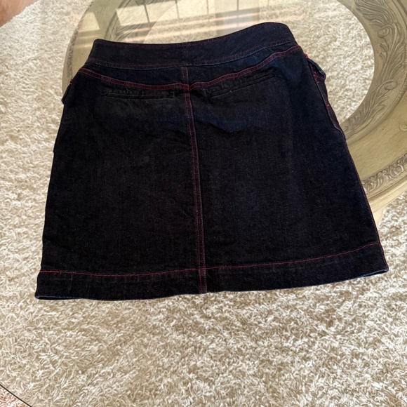 Lauren Jeans Co. Ralph Lauren Premium Denim Skirt with Hardware Closure Size 6 - Picture 2 of 9